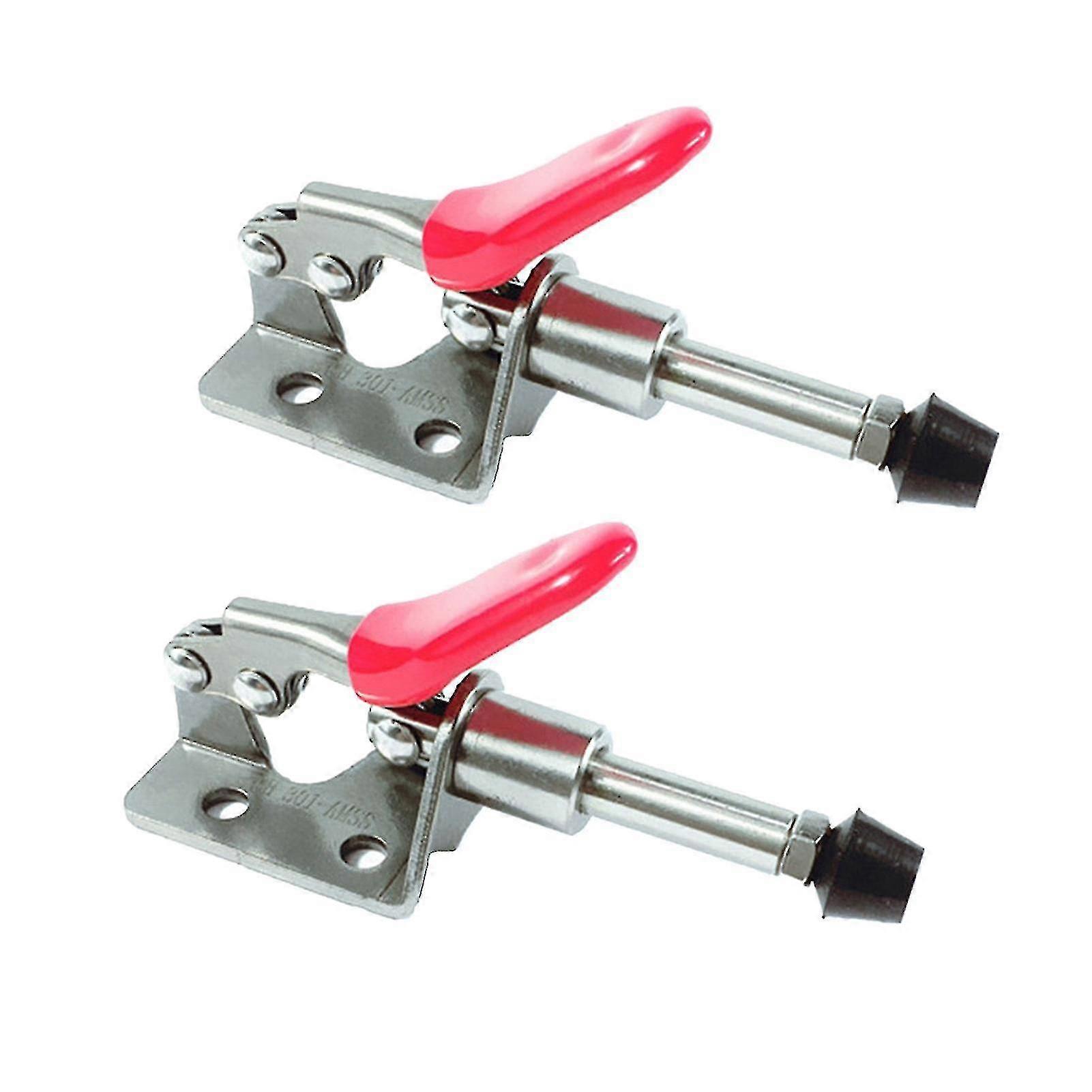 2pcs Gh-301-ass Stainless Steel Adjustable Push Pull Toggle Clamp Hand Tool