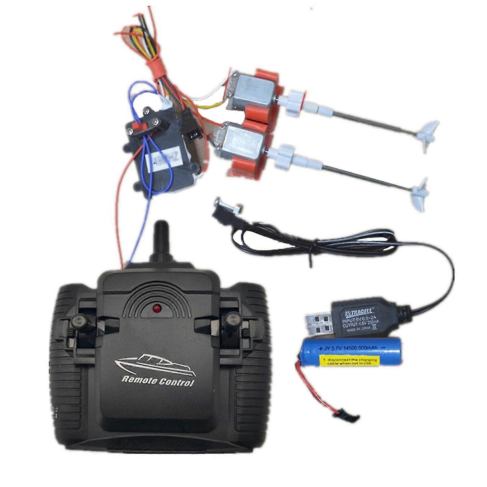 RC Boat Model Boot Kits Shaft+Socket+Motor+Propeller+Controller+Receiver Kit fq