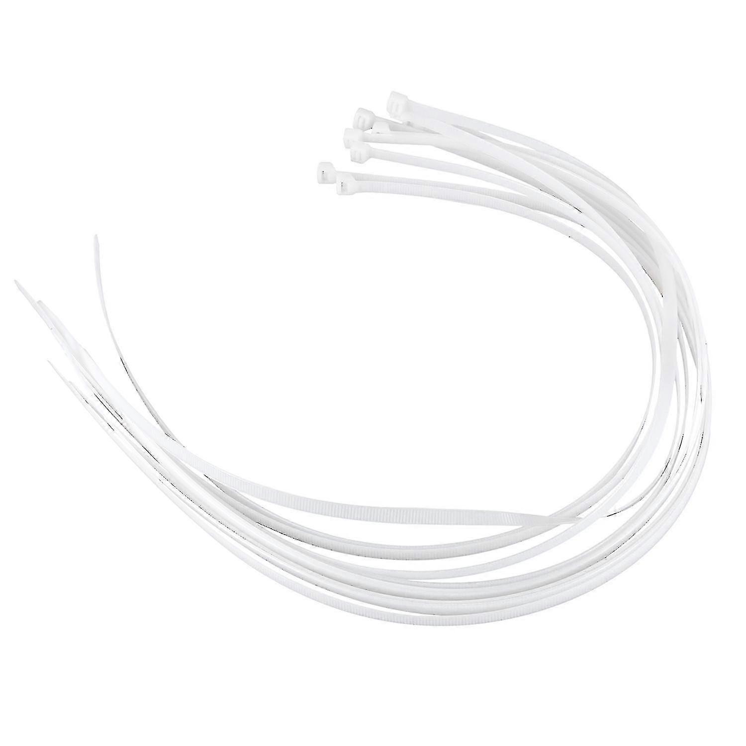 10x Extra Long 76cm Cable Ties White Zip Wraps Hy