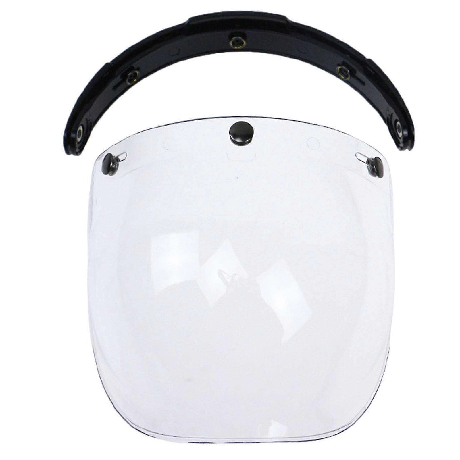 3-Snap Bubble Wind Shield Visor For Biltwell Gringo&Bonanza Motorcycle Helmet