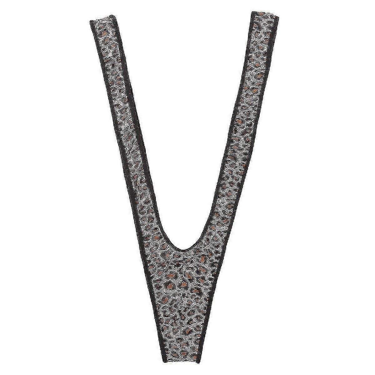 Borat, mni per gli uomini, perizoma da uomo mni v imbranatura ss costume biancheria intima Stampa leopardo