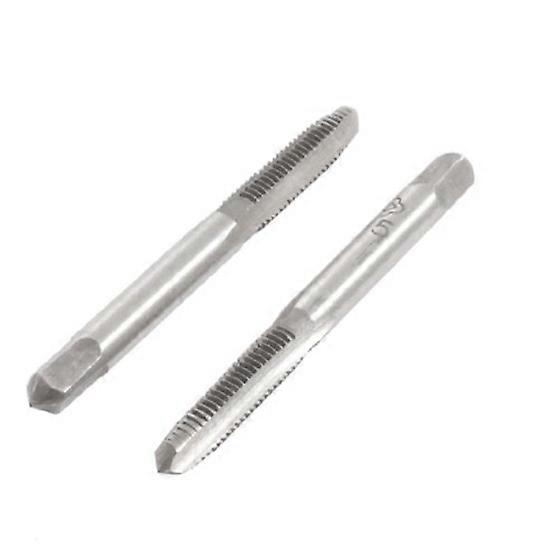 2 Pcs Square HSS M5 3 Hand Screw Thread Metric Plug Taps