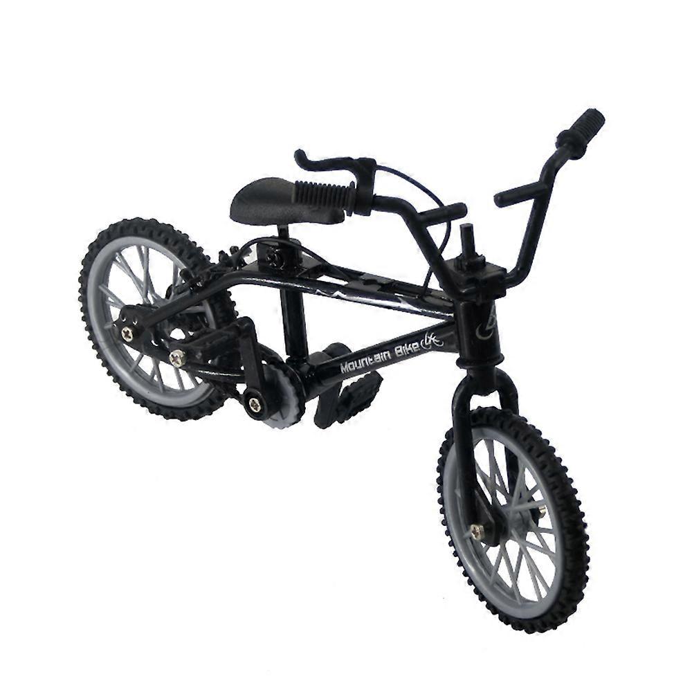 Alloy Mini Mountain Bike Bicycle Model for 1/10 RC Crawler Axial SCX10 TRX4 D90 CC01 Decoration,Bla