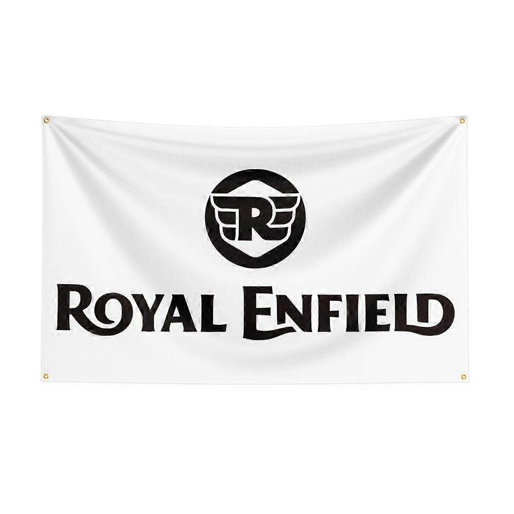 3x5 Ft Royal Enfields Flag Polyester Printed Motorcycle Flags for Garage Decor