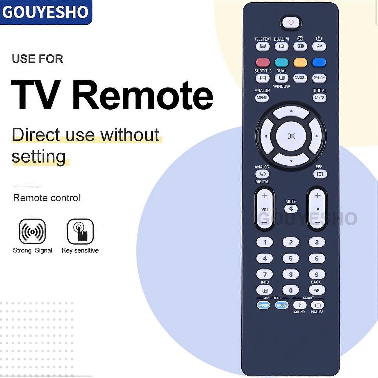 New Remote Control For PHILIPS RC2034312 , RC2034312/01 AMBILIGHT