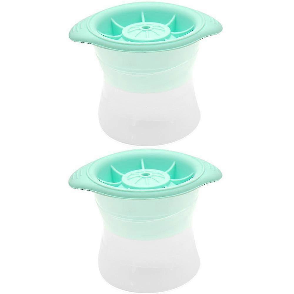 2 Pack Sphere Ice Molds, Ice Ball Round Stackable Slow Melting Round