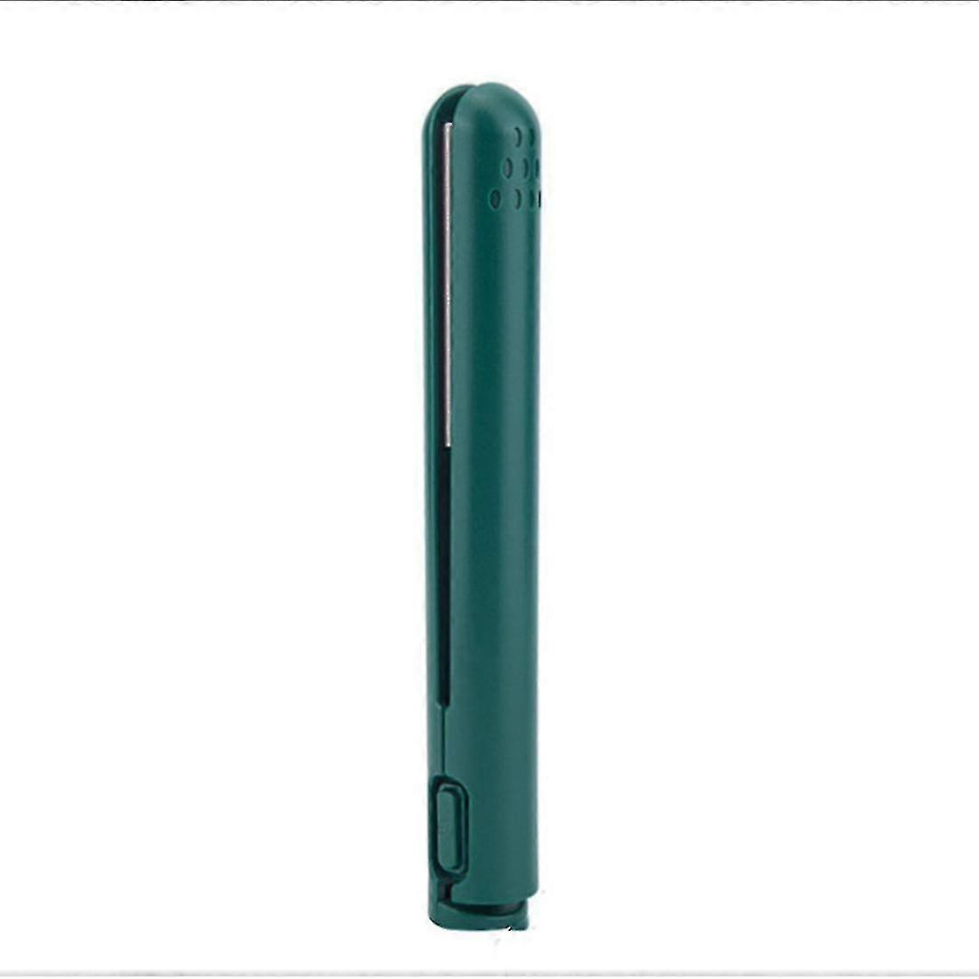 Mini Hair Straightener For Straight And Curling For Students Green