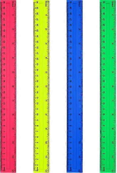 Plastic Straight Ruler: Measuring Tool for Student, School, and Office
