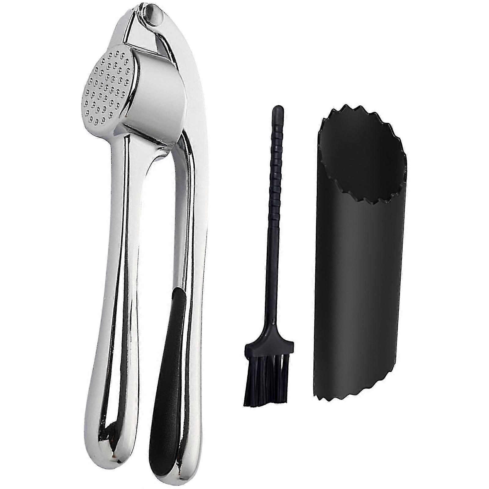 Portable Practical Garlic Presser Easy Squeeze Handle Restaurant Zinc Alloy