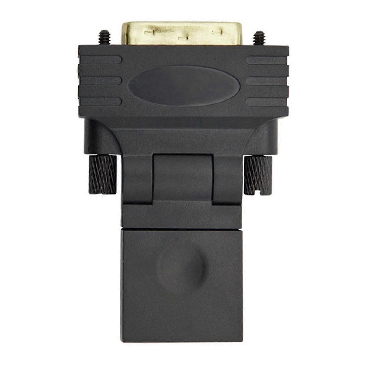 DVI to -Compatible Adapter Male to Female 360 Degree Rotating Swivel for HDTV, Video Card