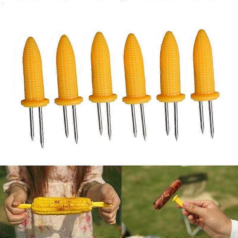 24 pack corn holders in stainless steel