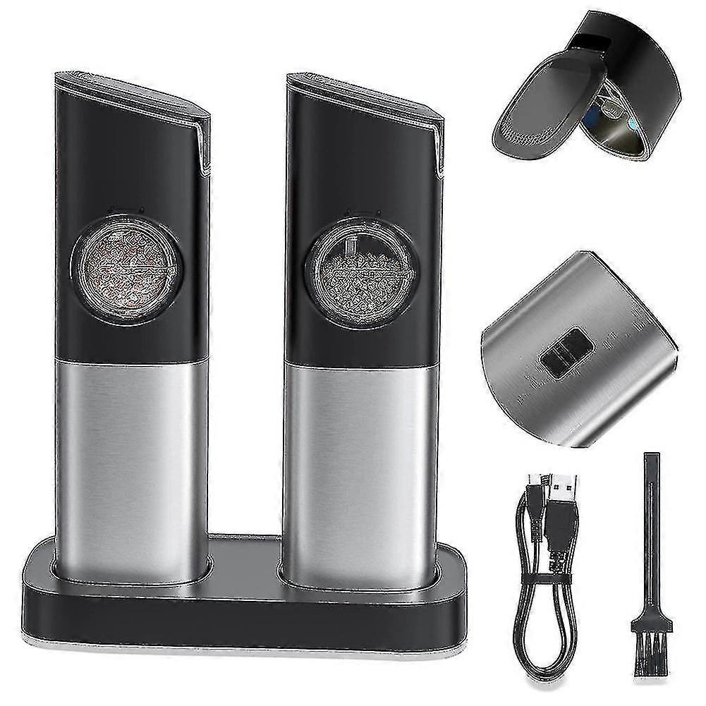 Salt And Pepper Grinder Set, Electric Pepper Grinder Usb Rechargeable,automatic Gravity Mill Grinder With Switch