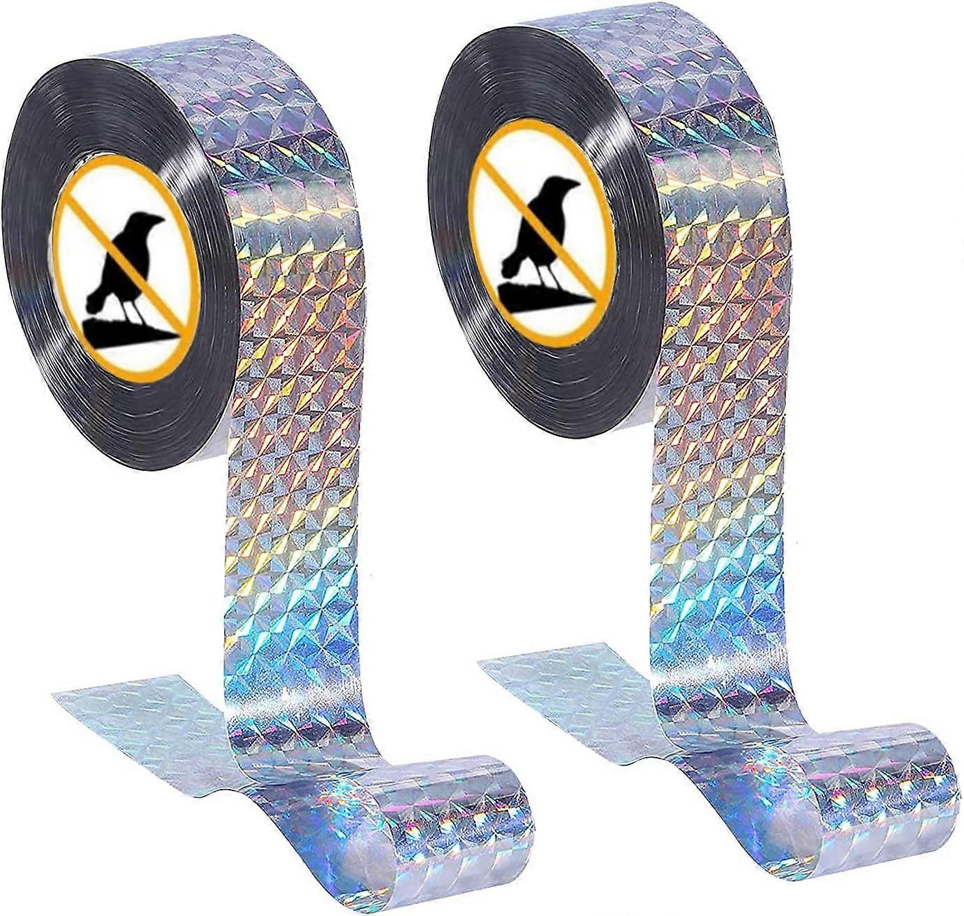 Bird proof tape, 2 pieces of bird proof tape, bird reflective tape, bird reflective tape, double-sided bird proof tape, bird reflective tape