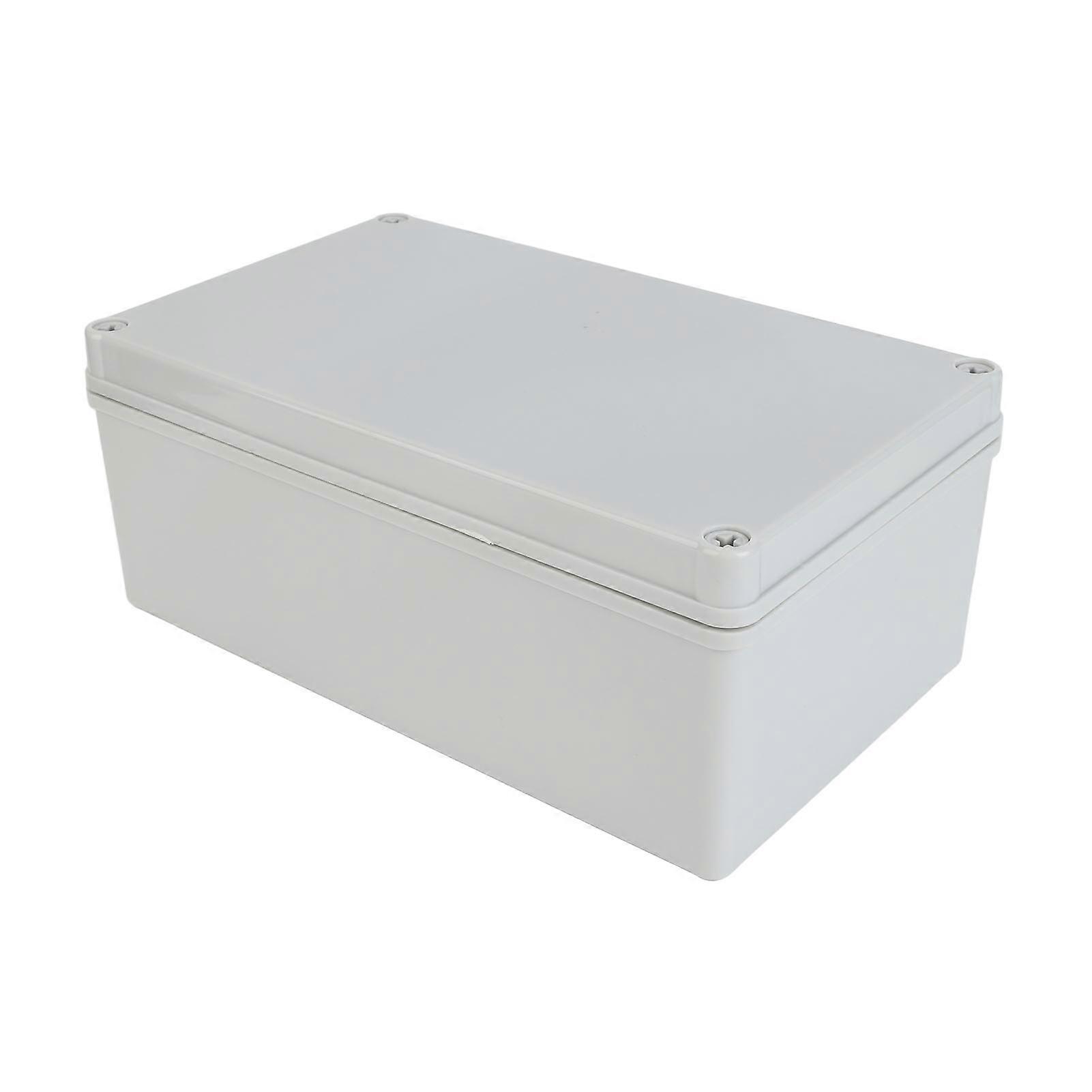 Power Junction Box with Mounting Plate ABS Plastic DIY Electrical Project Box IP67 Waterproof Gray