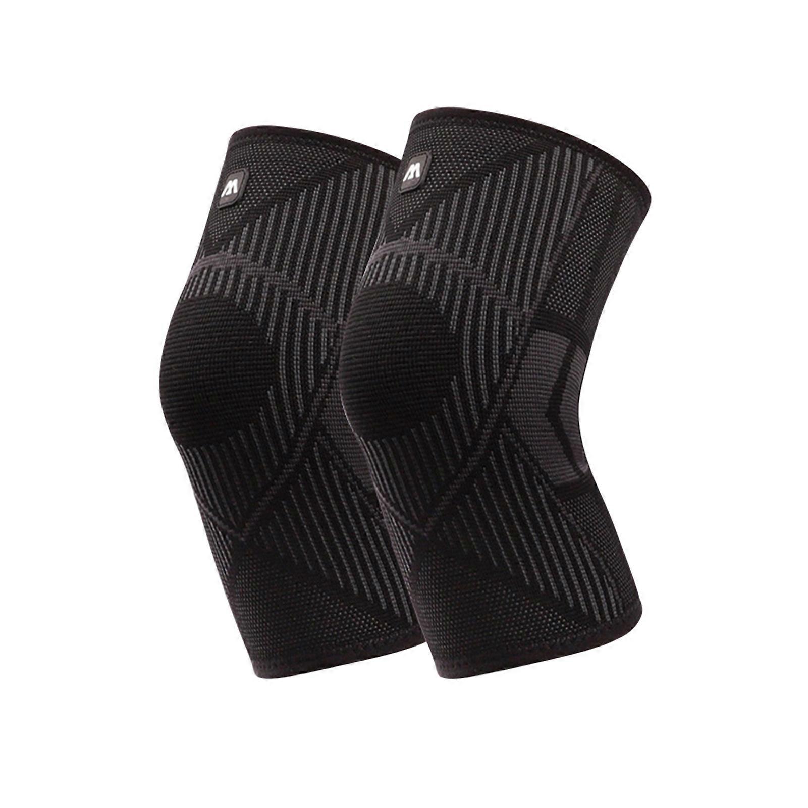 Kaesi 1 Pair Knee Pad Anti-slip Vibration Damping High Elasticity Knee Protection Nylon Sports Protective Gear Knee Pad Sports Protective Gear
