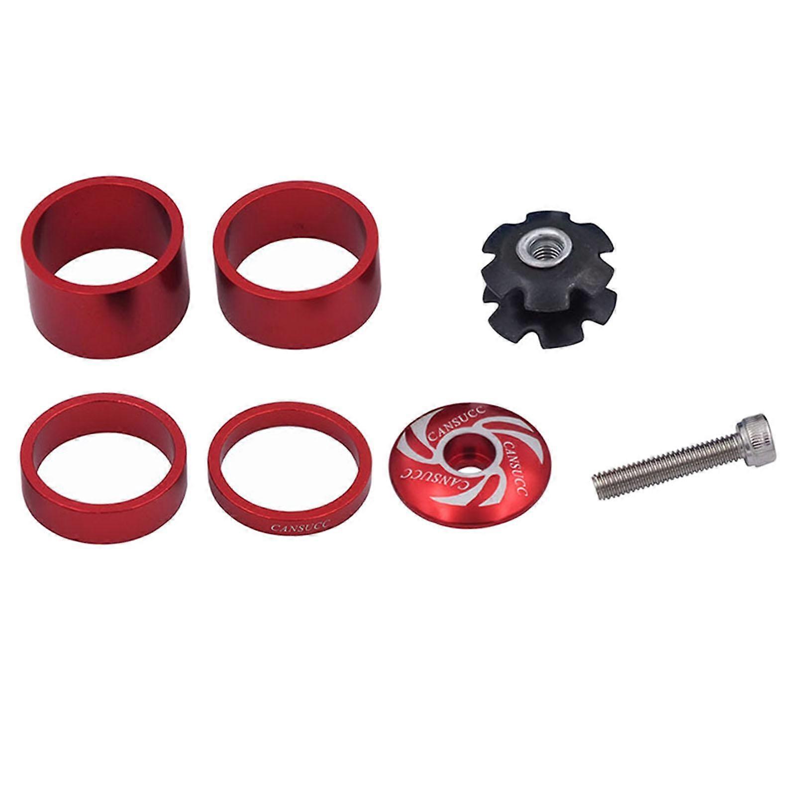 Bikes Headset Spacers Front Fork Washers for Stem 1-1/8" Red