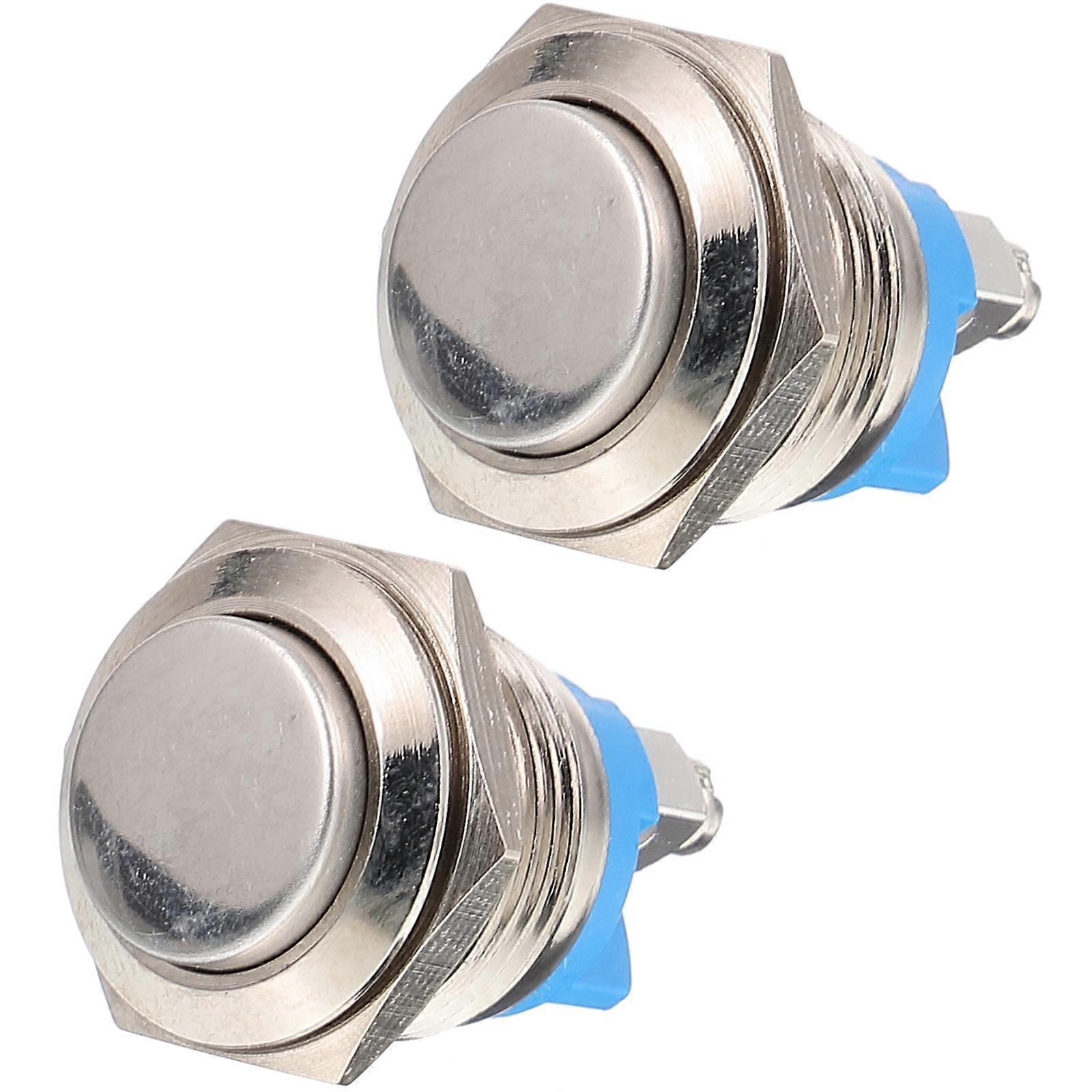 2pcs Doorbell Button Self-resetting Ringer Chime Door Bell Button Only Supply