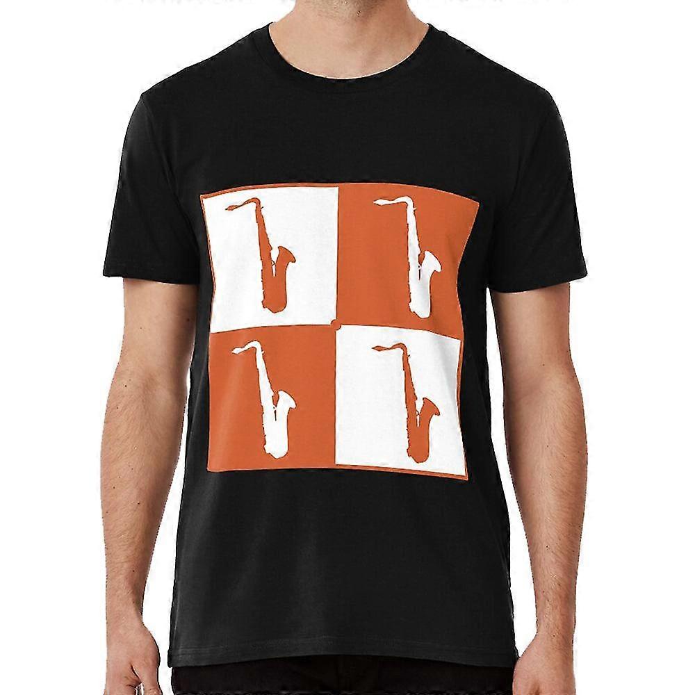 Saxophone retro Crew Neck Tričko sassofono