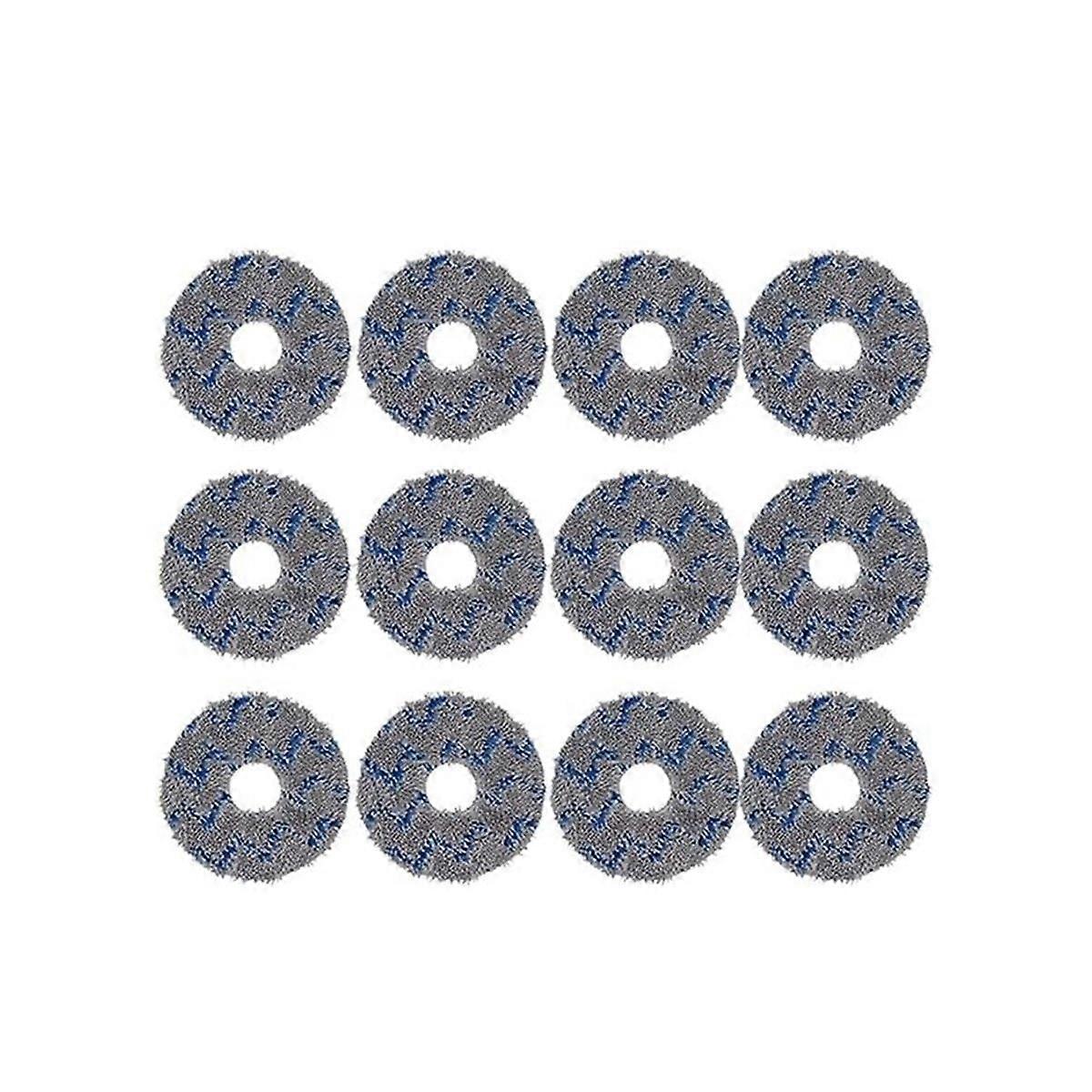 For T10 TURBO / Deebot X1 / OMNI / X1 TURBO Vacuum Cleaner Mop Cloth Washable Mop Pads 12Pcs