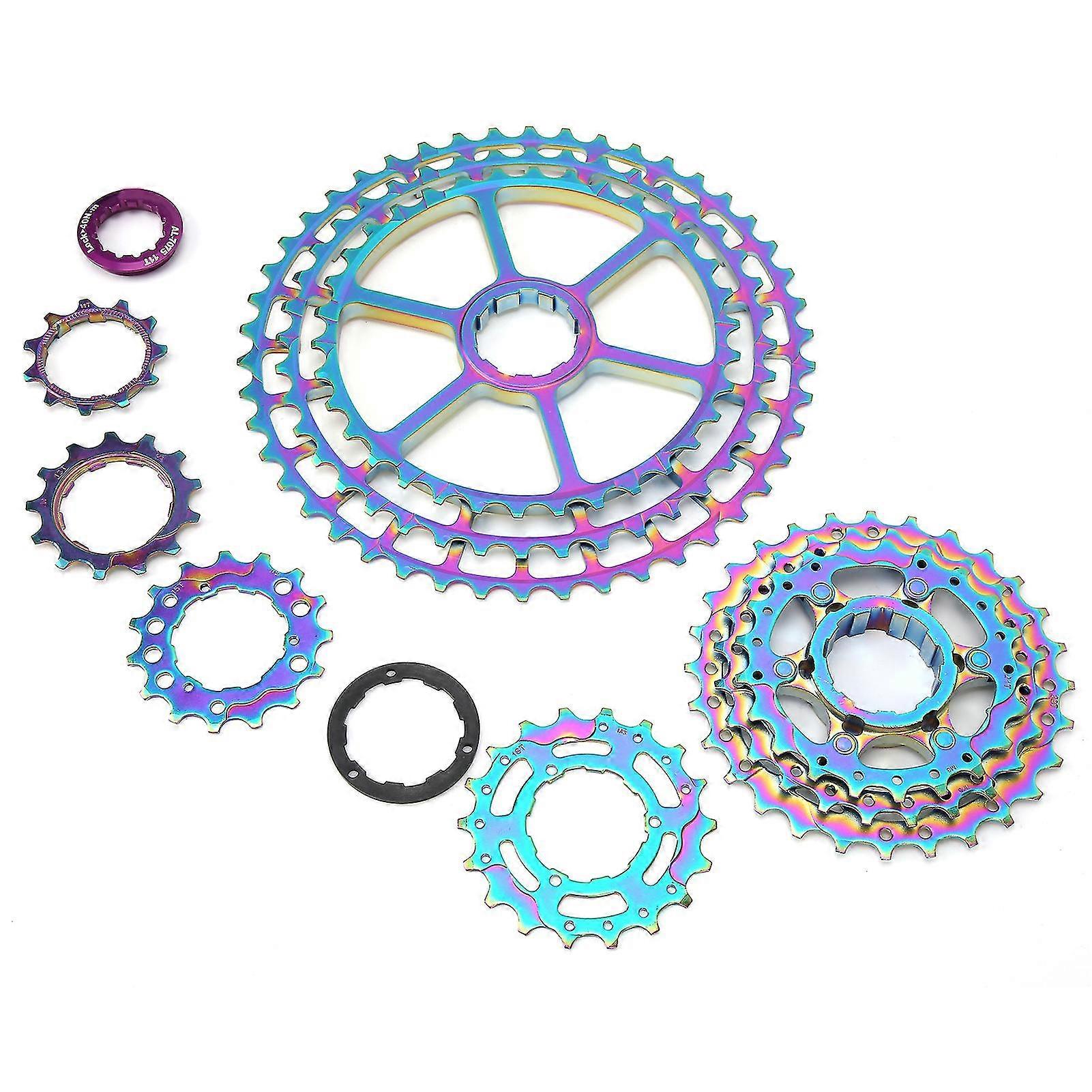 10 Speed Colorful Hollow Flywheel 11-46T Cassette for Mountain Bike Accessory