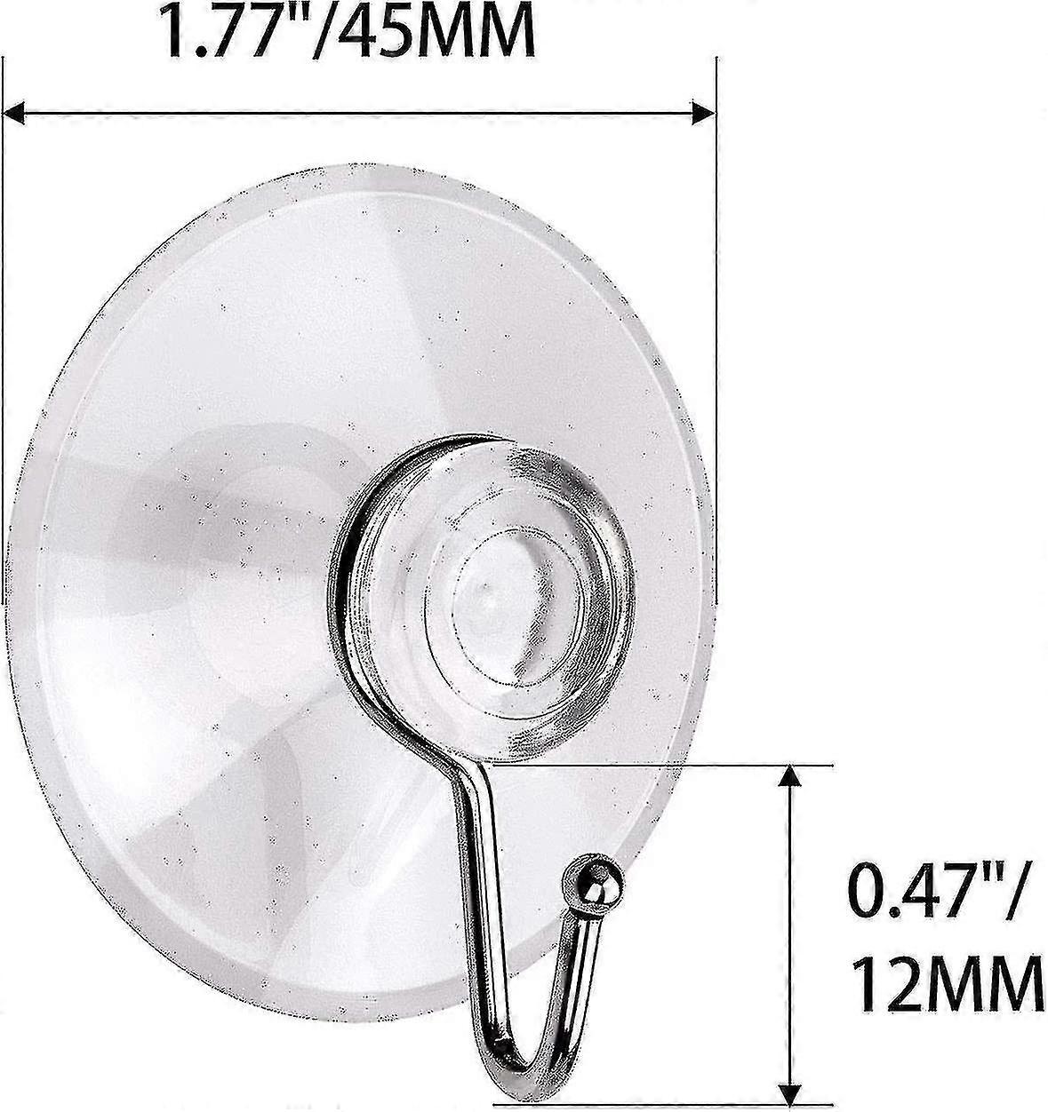 Universal Pvc Suction Cup Hook Can Be Affixed To Any Smooth Surface 20PCS
