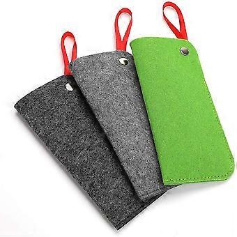 Soft Eyeglasses Case 3 Pack, Felt Portable Travel Slip In Eyeglasses Case, Soft Sunglasses Case Pouch Holder