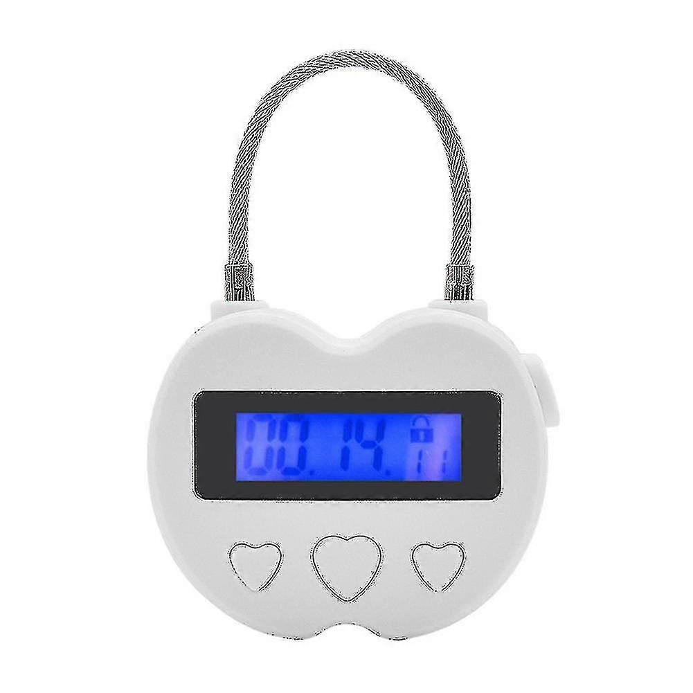 Smart Time Lock Lcd Display Multifunction Electronic Timer,waterproof Usb Rechargeable Temporary Padlock