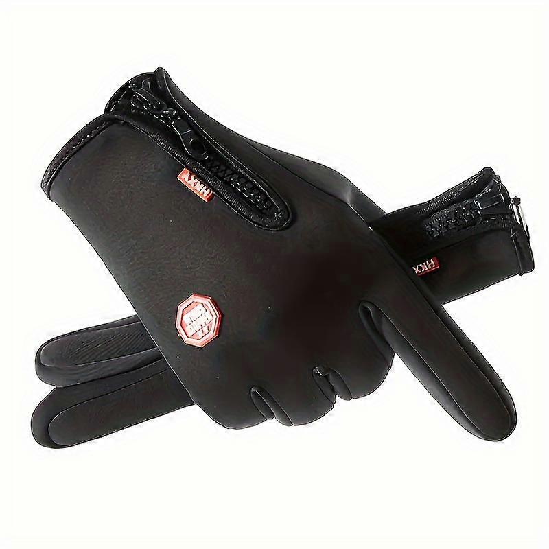 Talviset kosketusnäyttökäsineet miehille, vedenpitävät ja eristetyt, kosketusherkät, tuulenpitävät ja lämpimät, täydelliset talviulkoiluun