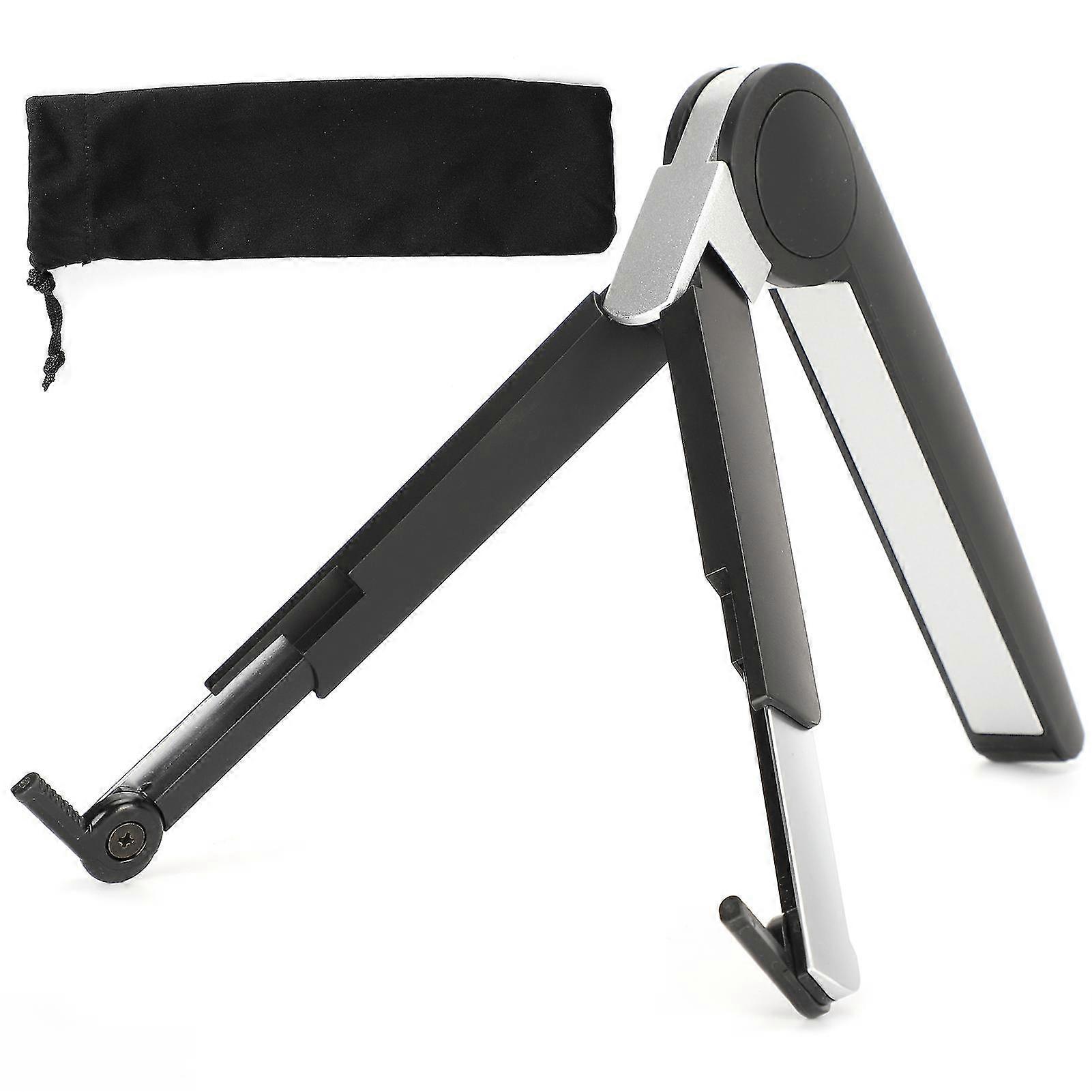 IOS Tablets Adjustable Tablet Cooling Stand - Folding Laptop Riser Stand (UP-1 Black)