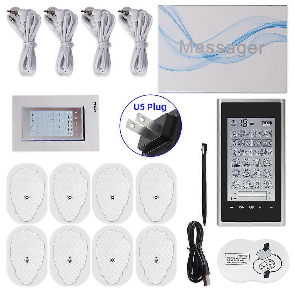 4 Output Channel 24 Modes EMS Eletric Professional Muscle Stimulation Physiotherapy Tens Electrodes Machines Body Massager Pads