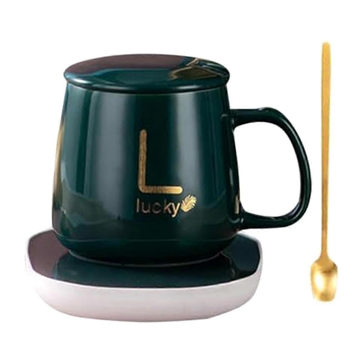 Heating-Cup of Electric Coffee Via USB, Gift Box Heating Plate and Coffee Cup, Cup of Hot Tea, Coff