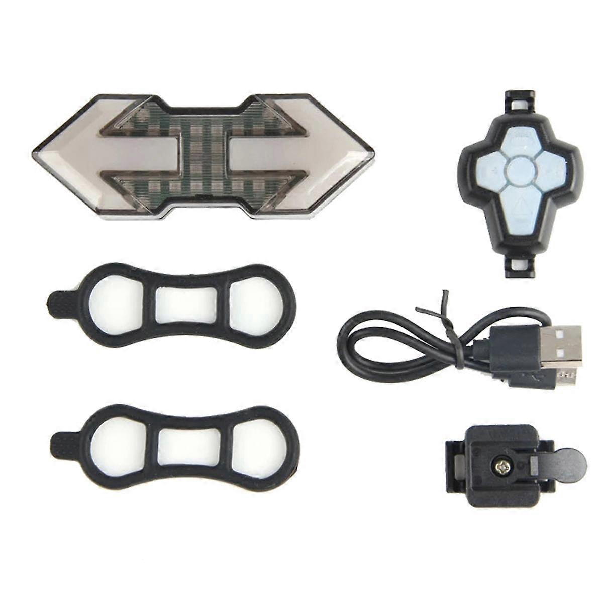 Wireless Remote Control Steering Tail Lights USB Charging Bike Tail Light LED Bike Light