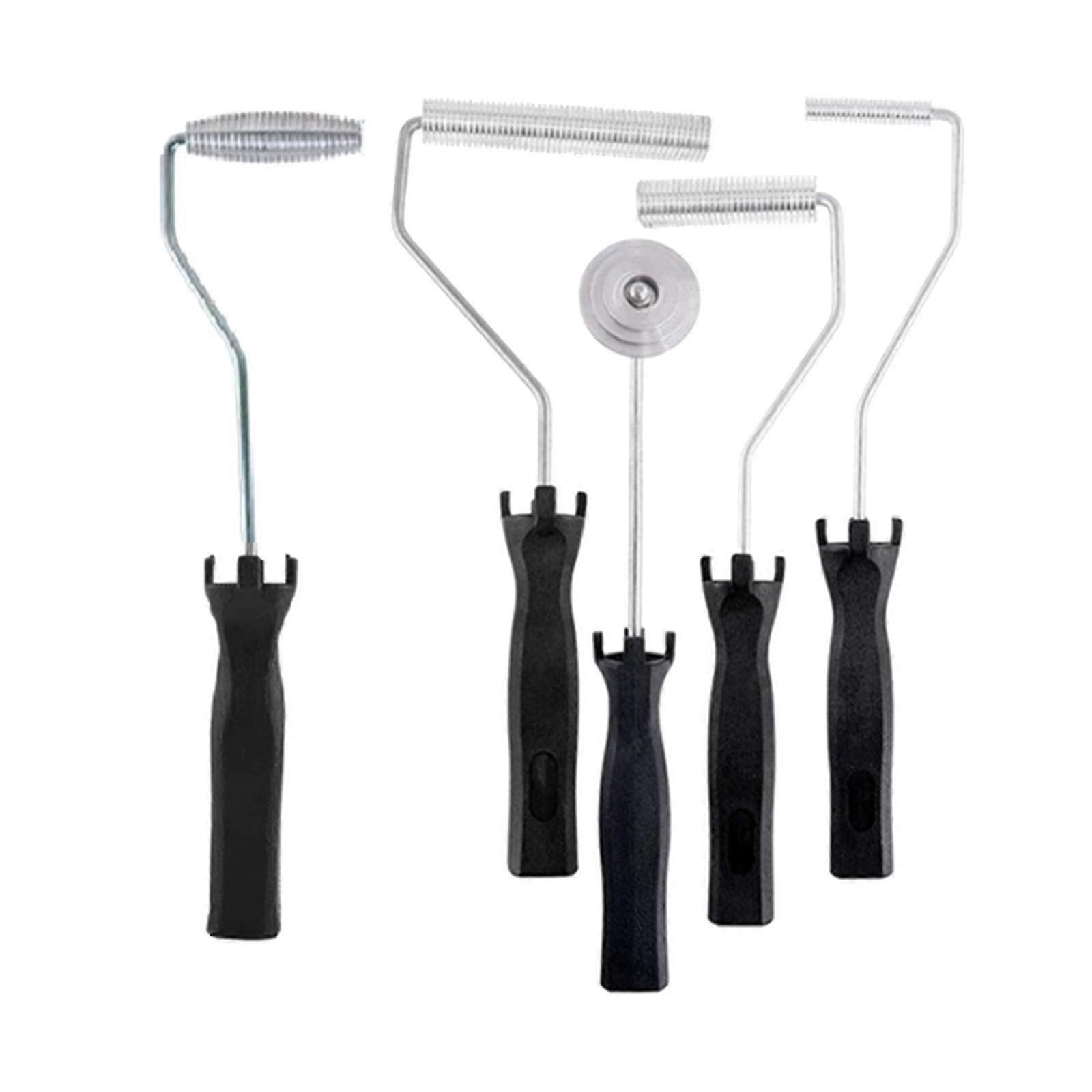 5pcs Fiberglass Roller Kit Bubble Paddle Tool Laminating Roller Kit
