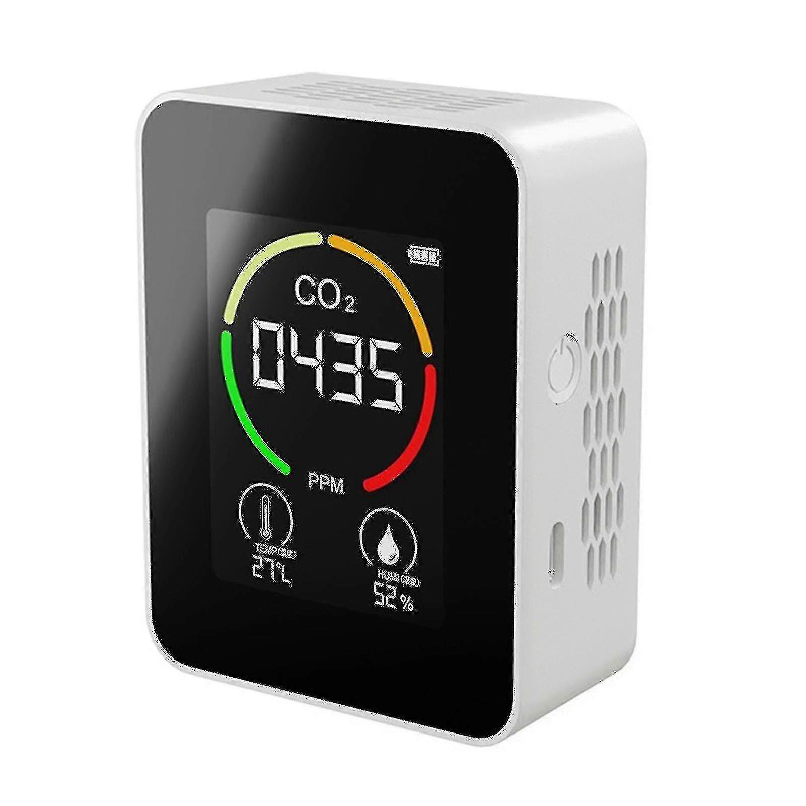 CO2 ανιχνευτής αέρα Ανιχνευτής διοξειδίου του άνθρακα Όργανο ελέγχου CO2 θερμοκηπίων γεωργικής παραγωγής λευκό-yuyu