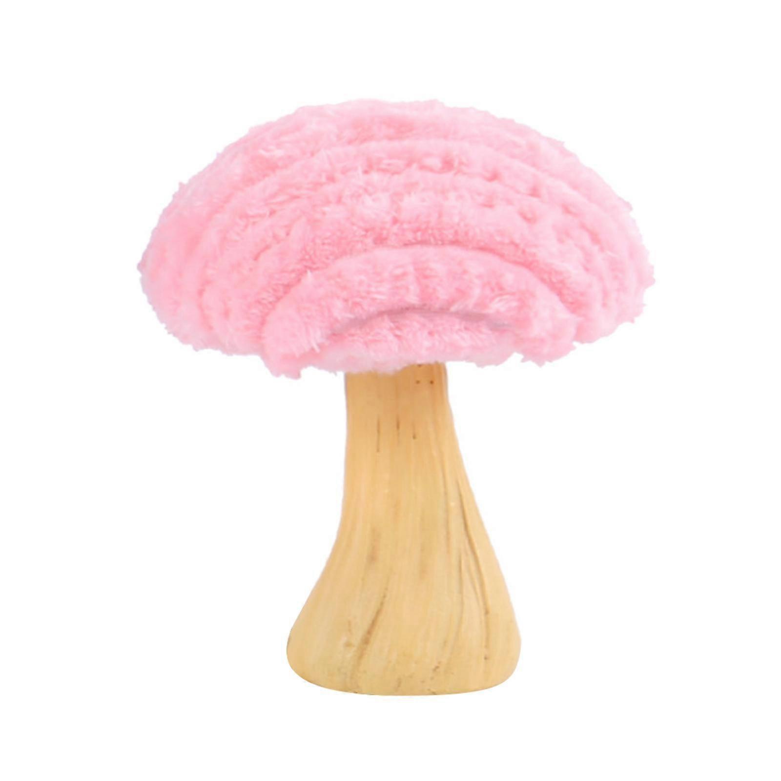 Mushroom Window Display Ornament Mushrooms Statue for Farmhouse Office Shops Pink