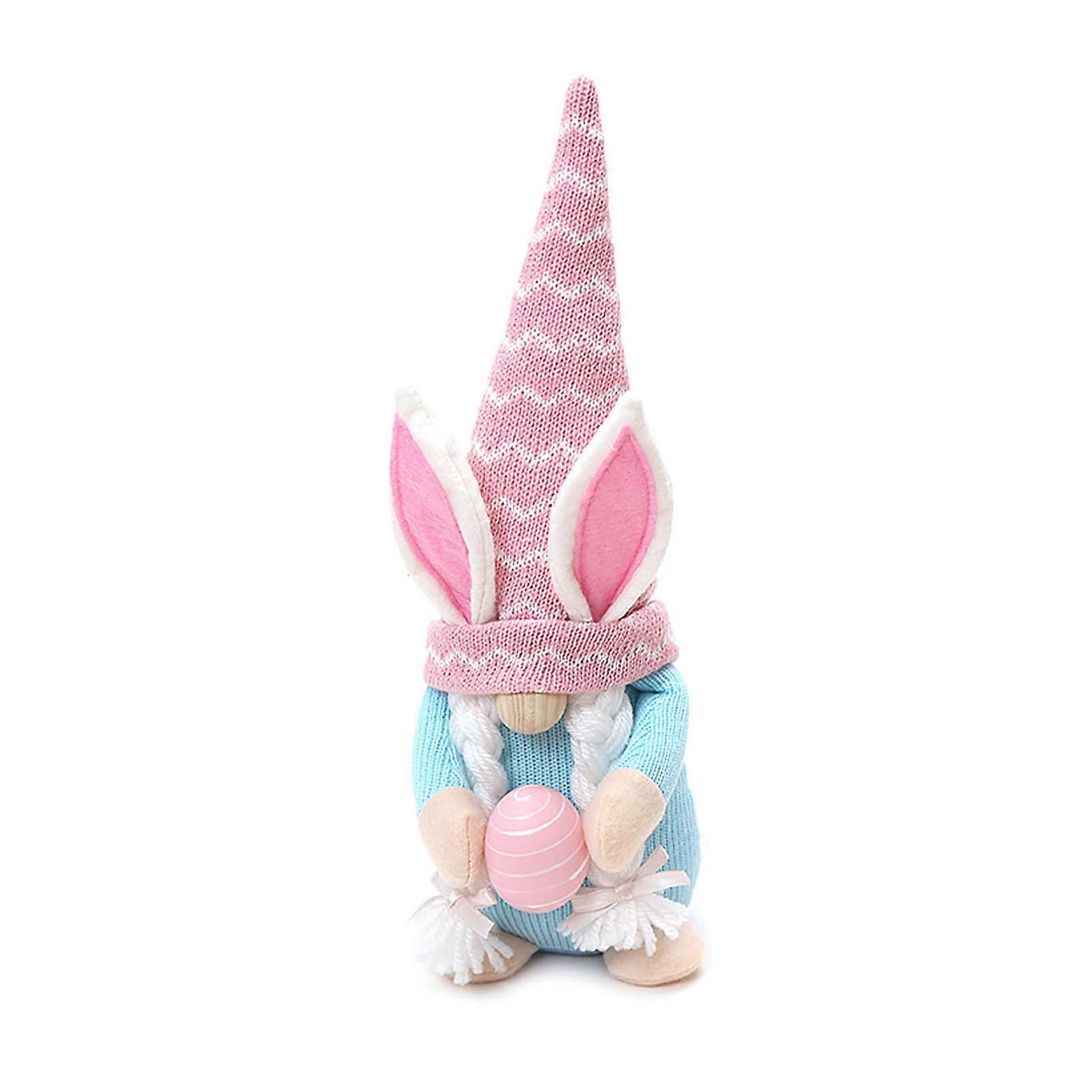 Easter Bunny Gnome Scandinavian Tomte Elf Decorations Rabbit Gnomes with Eggs