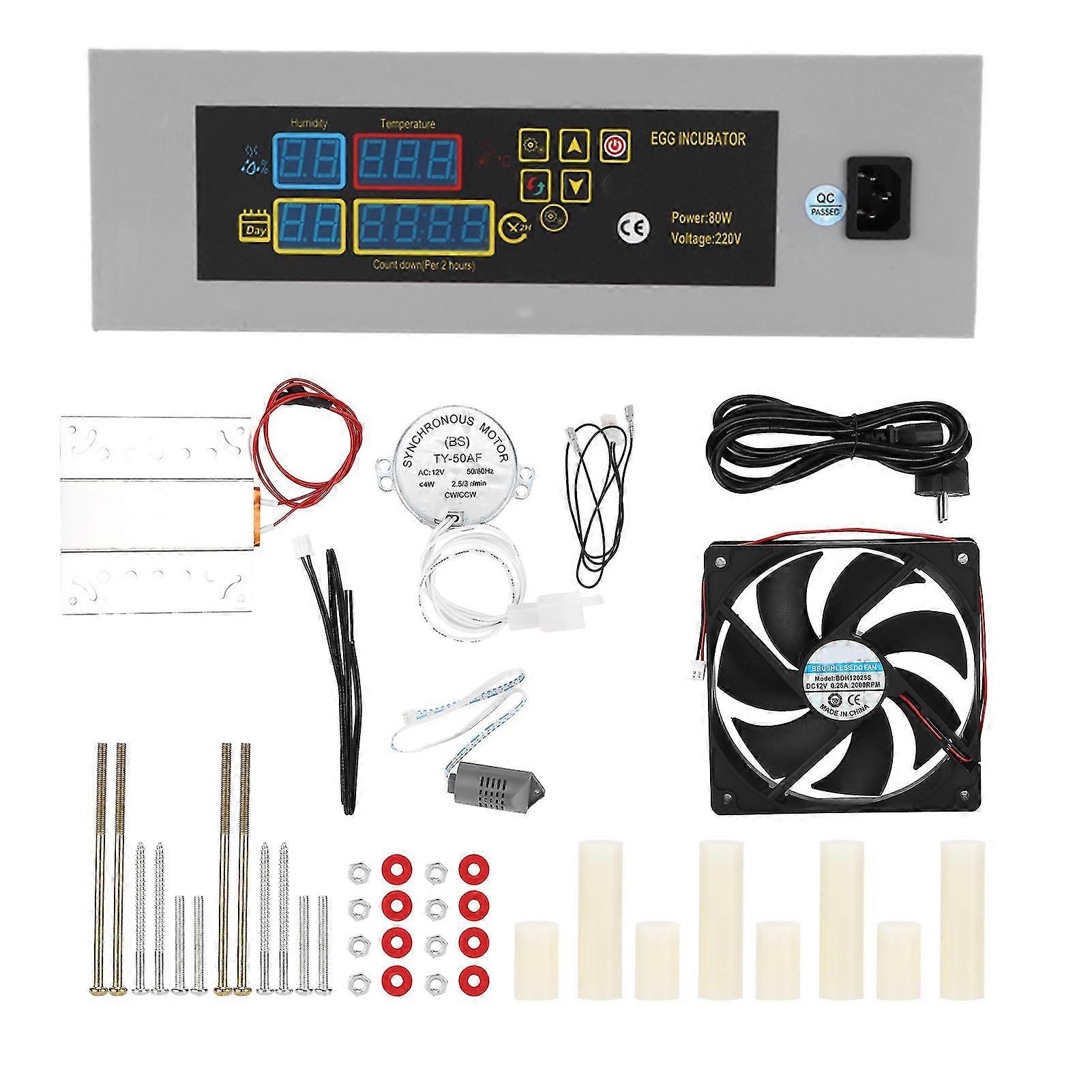 DIY Automatic Hatcher Poultry Egg Incubator for Chicken and Duck with 220V, EU Plug, suitability for 485696112 Eggs