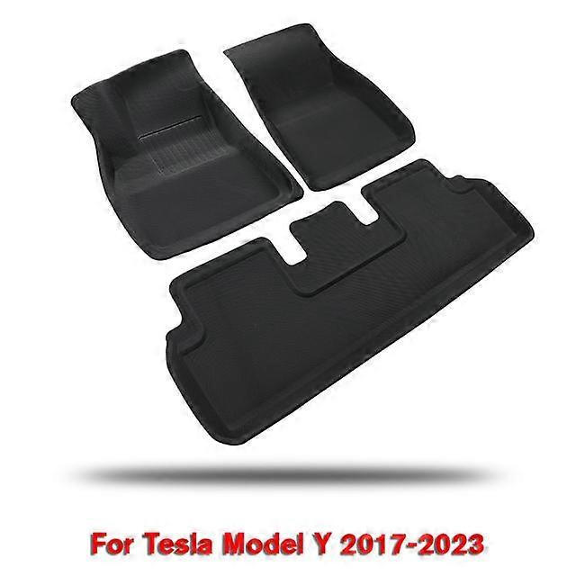 Floor Mats Trunk Mat Tesla Model 3 Y 2023 to 2017 Left Right Driving RHD LHD All Weather Anti-Slip Floor Liners Car Accessories