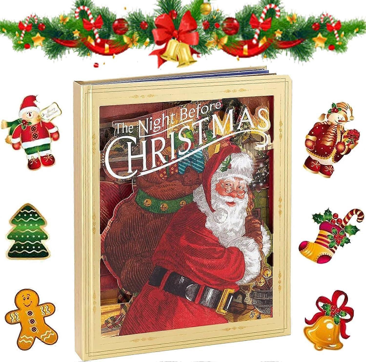 3D La Notte Prima Di Natale Classico Pop Up Book Jumbo Suono Leggero