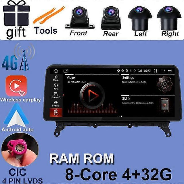 12.3&quot; 1920*720P Android 12 Car Moniter Car Multimedia GPS Player Navigation Carplay Auto For BMW X3 F25 / X4 F26 CIC NBT System