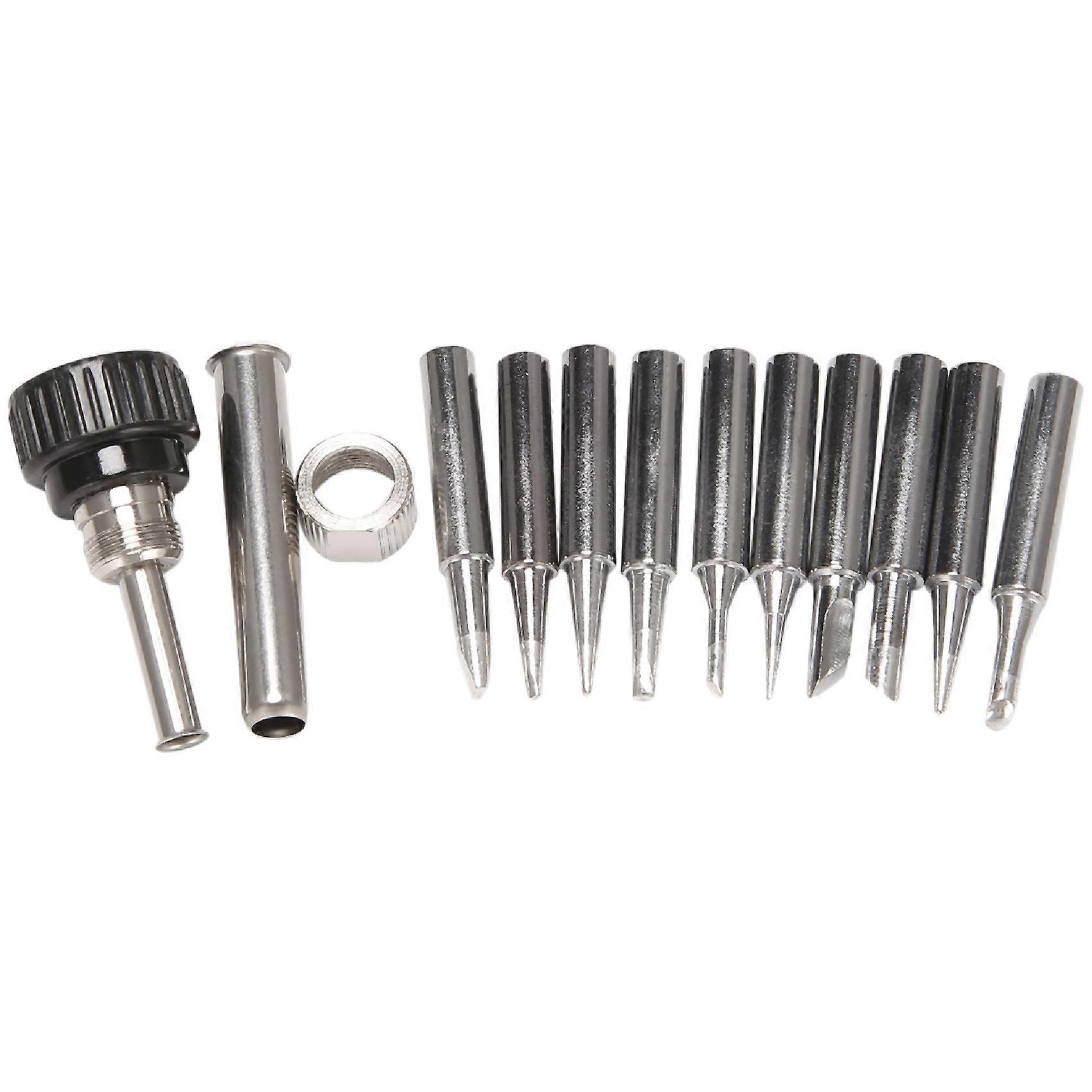 11PC/Lot 900M-T Soldering Iron Tips Welding Tip 900M-T-I/B/K/1.2D/1.6D/2.4D/3.2D/2C/3C/4C Heating e