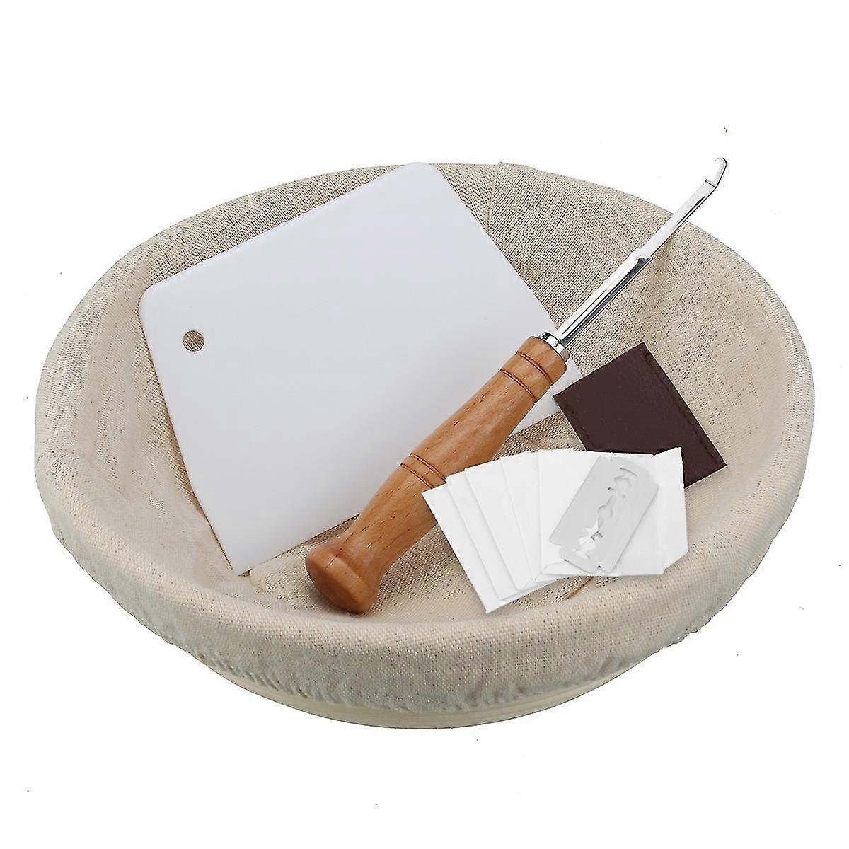 10pc Round Bread Ing Basket Set Beginner Bread Ba Stencils Kit 23x8.5cm