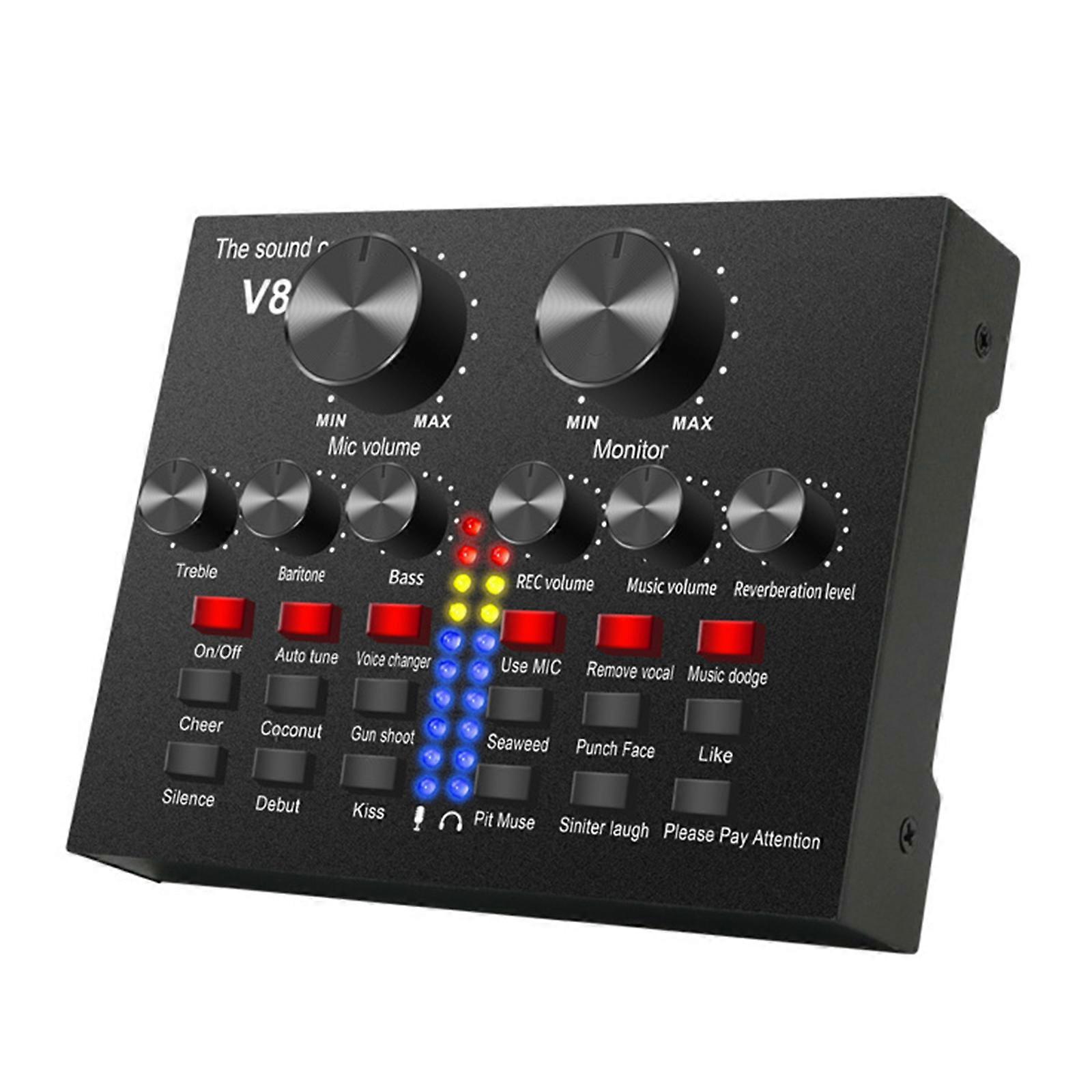 Live Sound Card Home Party Multiple Effects Noise Reduction Voice Changer