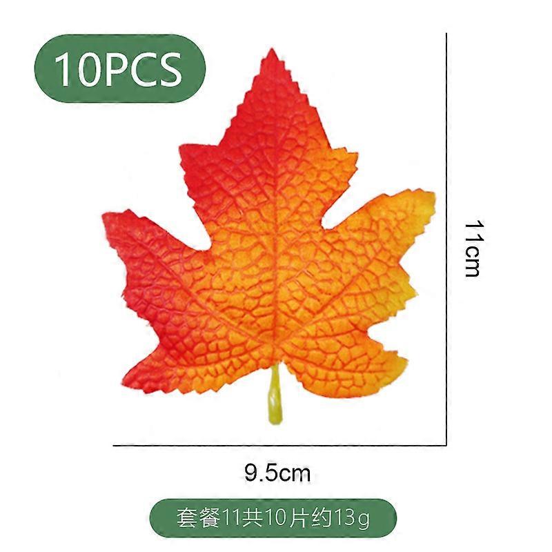 Forsyning flokkende lønneblader Halloween høstfestival blomsteroppsats dekorasjon gule høstblader simuleringsmapleleaves