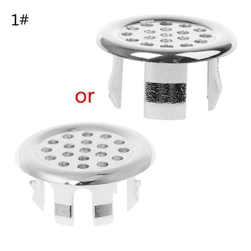 Bathroom Basin Sink Overflow Ring Round Insert Chrome Hole Cover Cap