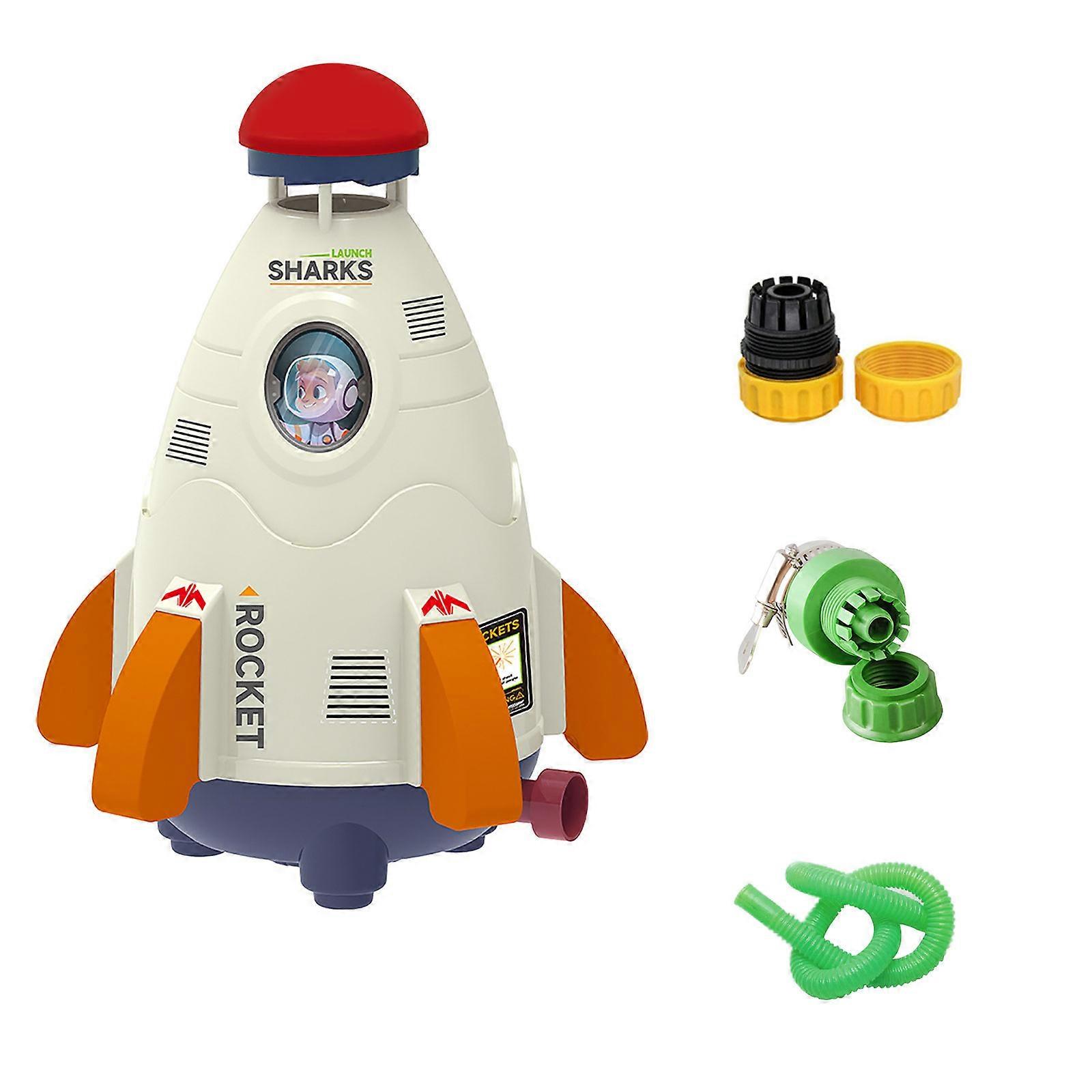 夏のおもちゃ屋外ヤードロケットスプリンクラー、子供のための水噴霧器のおもちゃ3歳以上