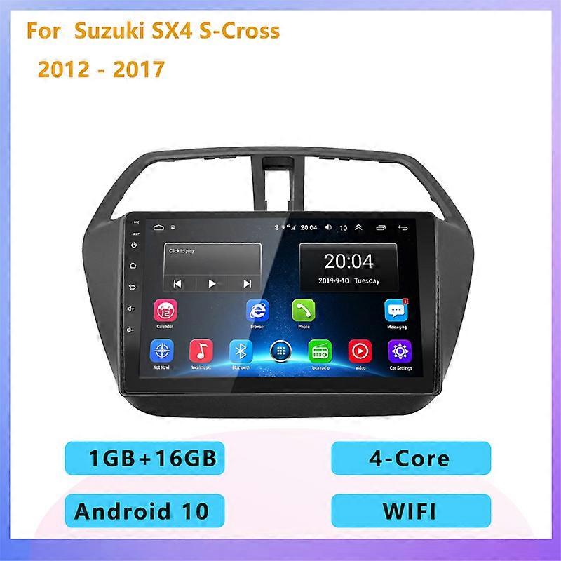 2 din android car radio multimedia player stereo No DVD apple carplay Auto GPS navigation for Suzuki SX4 S-Cross 2012 - 2017