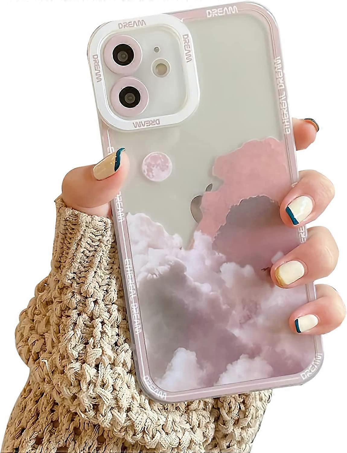 ترقية جراب هاتف كلاود لطيف لهاتف iPhone 11 جراب جمالي سليم صالح واقي ناعم من مادة TPU مقاوم للصدمات مع واقي عدسة لهاتف ابل ايفون 11 6