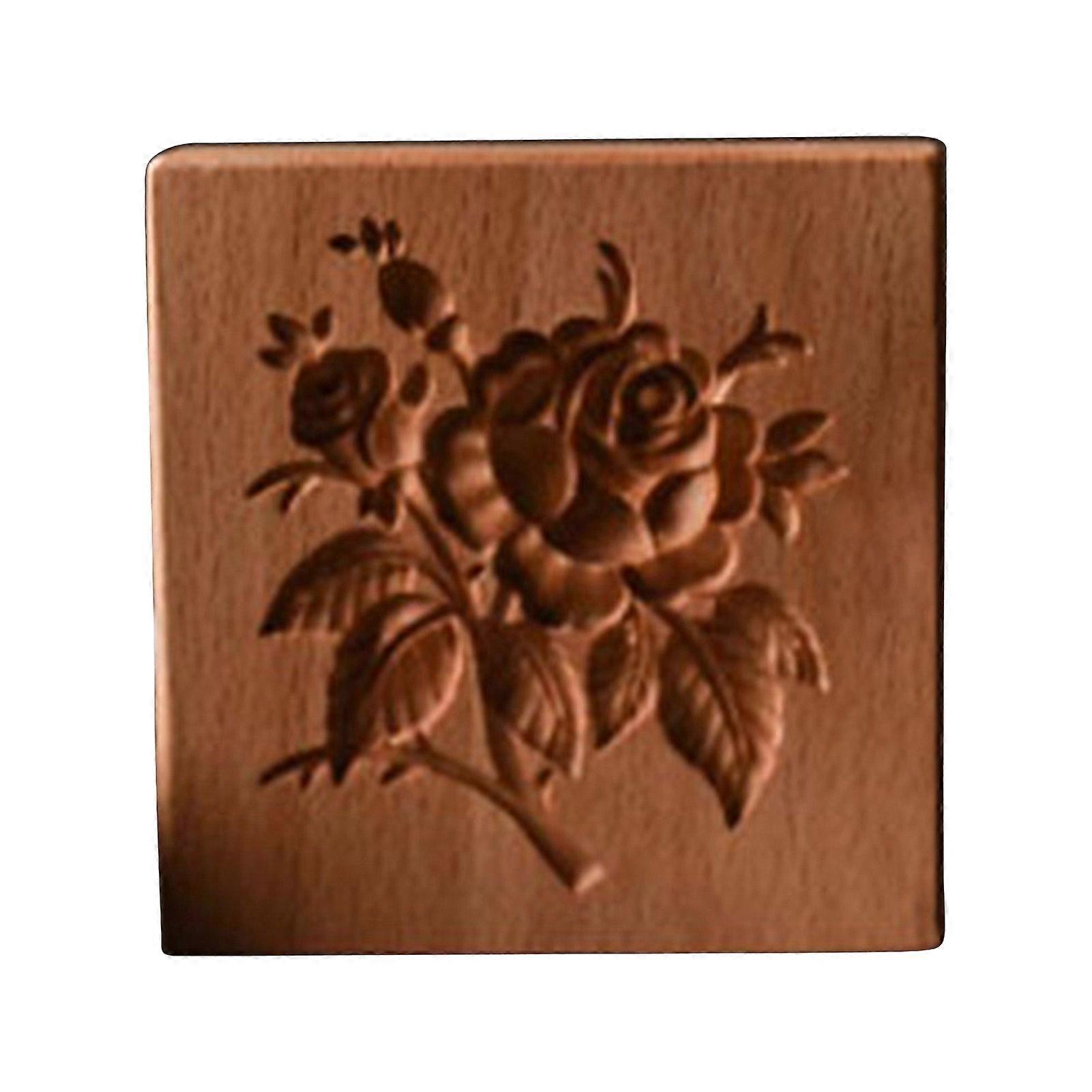 QingHai Cookie Mold Robuste Facile Libération 3D Moules À Biscuits En Bois Drôles Pour Noël