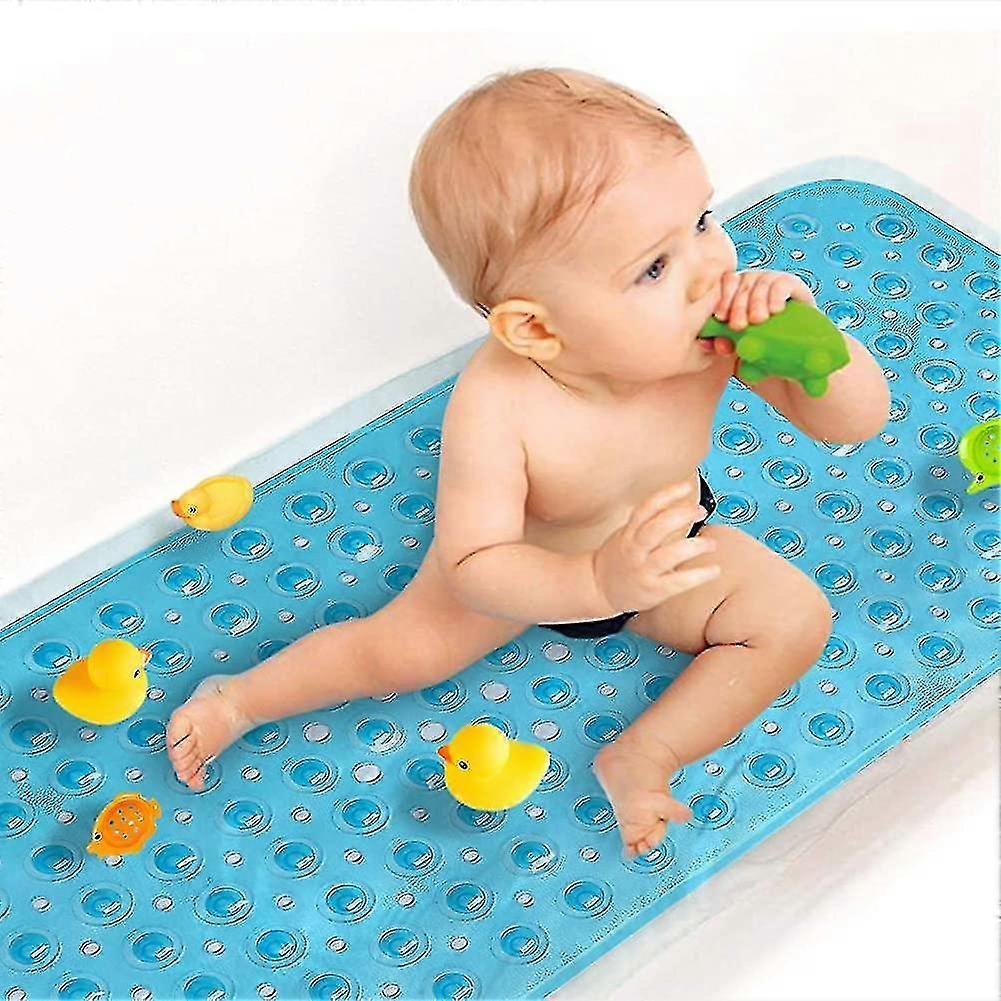 Anti-slip Bath Mat, Mildew Resistant, Extra Long Machine Washable Bath Mat